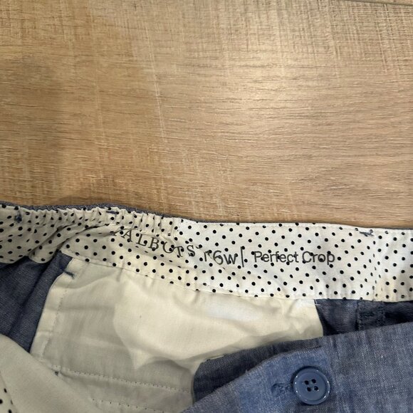 TALBOTS WOMENS 16W BLUE KHAKI CROPPED PANTS NEW - Picture 9 of 12